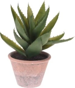 ALOE VERA ARTIFICIAL EN MACETA TERRACOTA